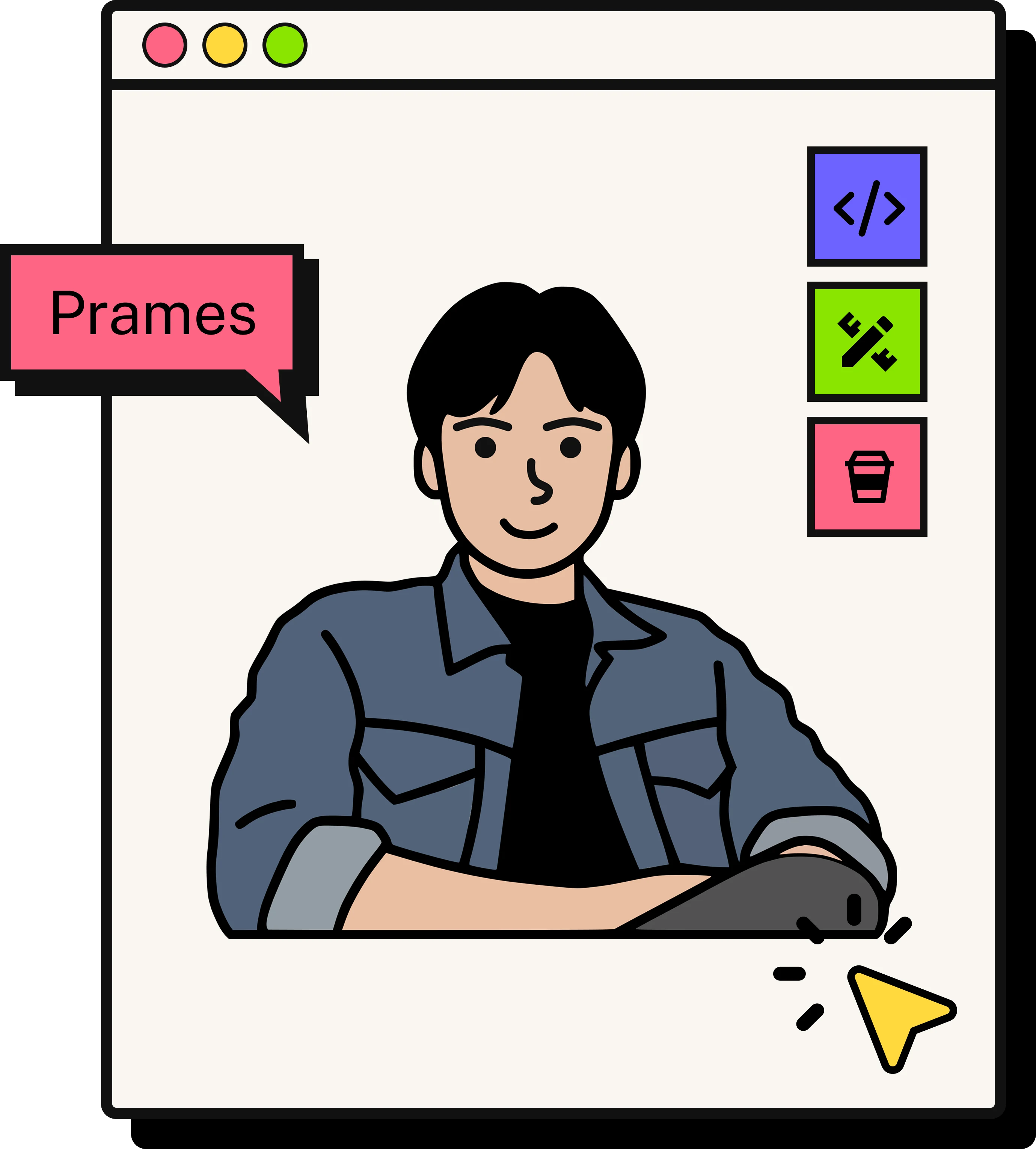 craftedByPrames hero illustration